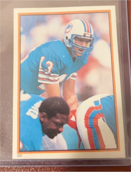 1984 Topps Sticker #222 Dan Marino — front