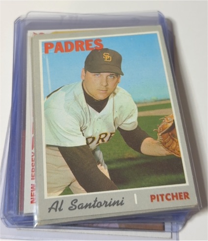 1970 Topps #212 Al Santorini — front
