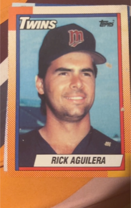 1990 Topps #711 Rick Aguilera — front