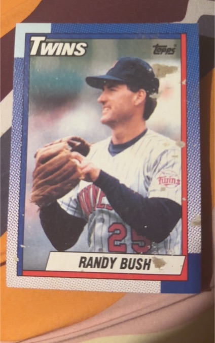 1990 Topps #747 Randy Bush — front