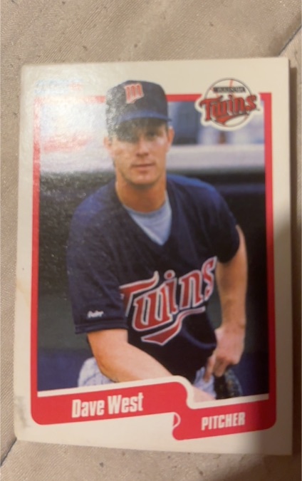 1990 Fleer #388 Dave West — front