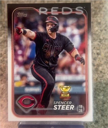 2024 Topps Series 2 #485 Spencer Steer — front