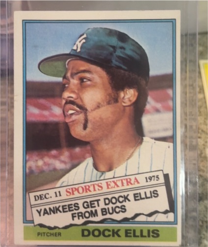 1976 Topps Traded #528T Dock Ellis — front