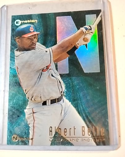 1990 Emotion Albert Belle Cleveland Indians — front