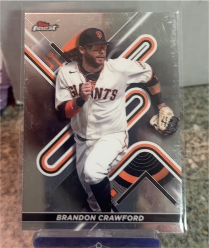 2022 Topps Finest #85 Brandon Crawford — front