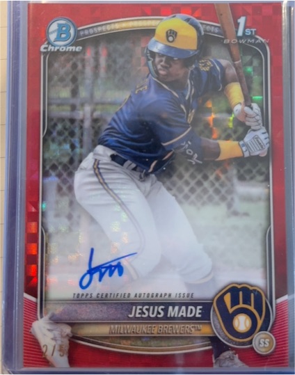 2025 Bowman Chrome #CPA-JM Jesus Made — front