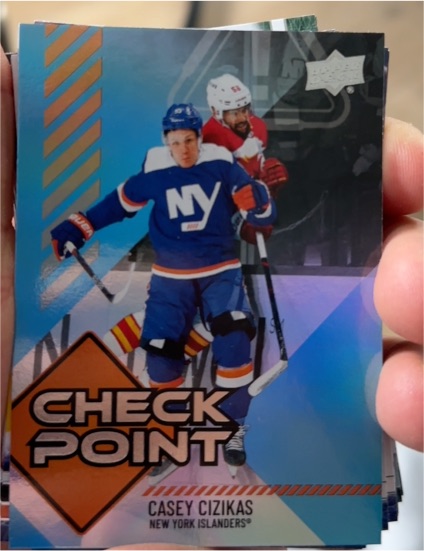 2024-25 Upper Deck Series 1 Check Point #CP-15 Casey Cizikas — front