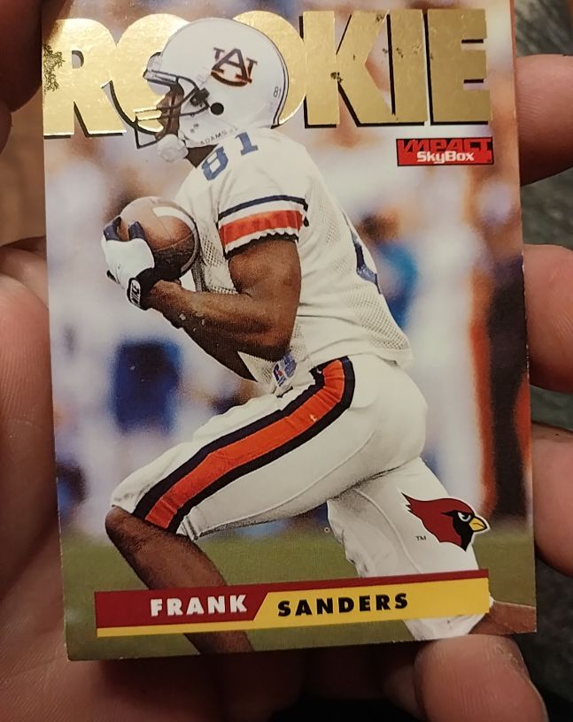 1995 SkyBox Impact #197 Frank Sanders — front