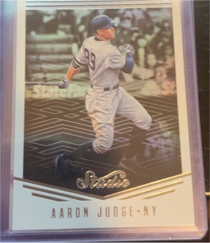 2018 Panini Chronicles Studio #18 Aaron Judge — front