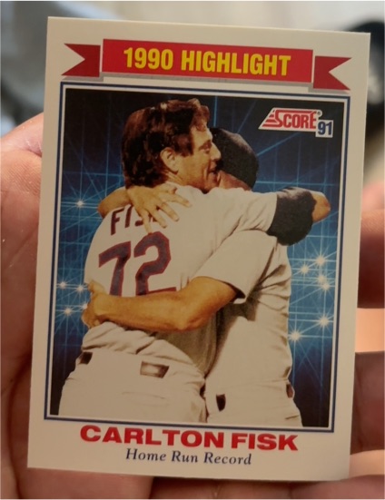 1991 Score #421 Carlton Fisk — front