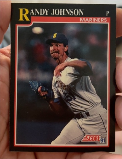 1991 Score #290 Randy Johnson Seattle Mariners — front