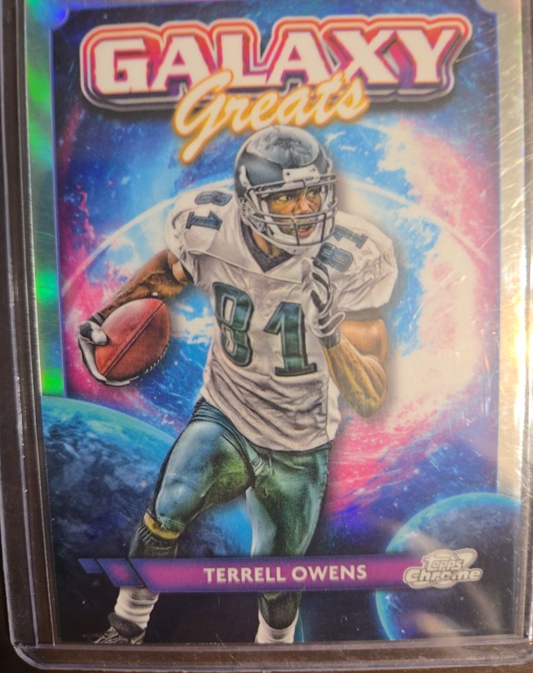 2024 Topps Chrome Cosmic #GG-10 Terrell Owens Galaxy Greats — front