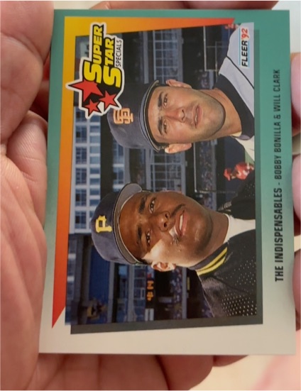 1992 Fleer #699 Bobby Bonilla / Will Clark — front