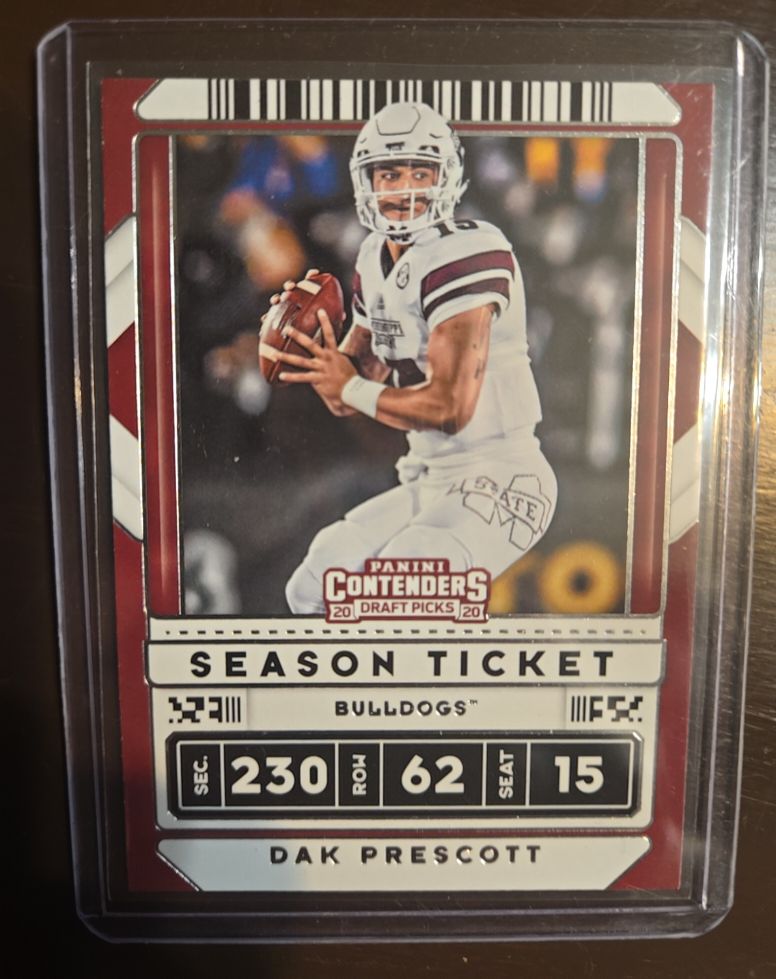 2020 Panini Contenders Draft Picks #20 Dak Prescott — front