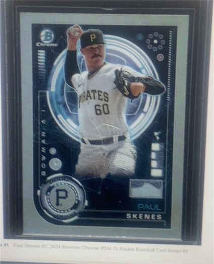 2024 Bowman Chrome Bowman AI #BAI-15 Paul Skenes Rookie Card — front