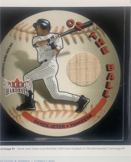 2003 Fleer Hardball On The Ball Derek Jeter — front