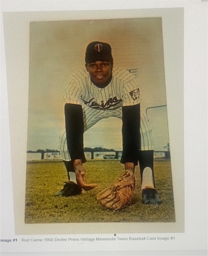 1968 Dexter Press Rod Carew Minnesota Twins #1 — front