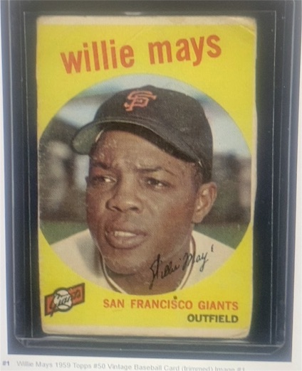 1959 Topps #50 Willie Mays — front