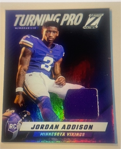 2023 Panini Zenith Turning Pro Memorabilia #TPM-JAN Jordan Addison — front