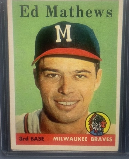 1958 Topps #440 Ed Mathews — front