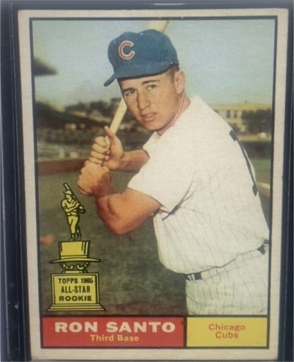 1961 Topps #35 Ron Santo — front
