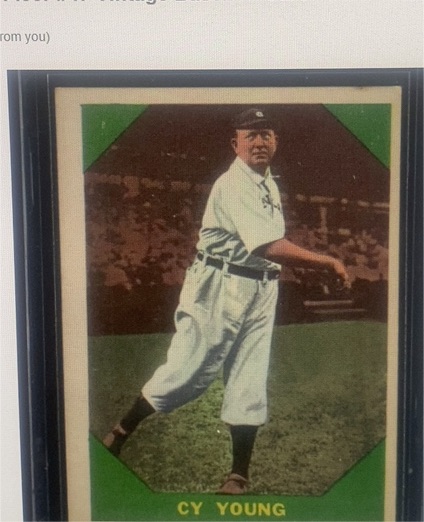 1960 Fleer #47 Cy Young — front