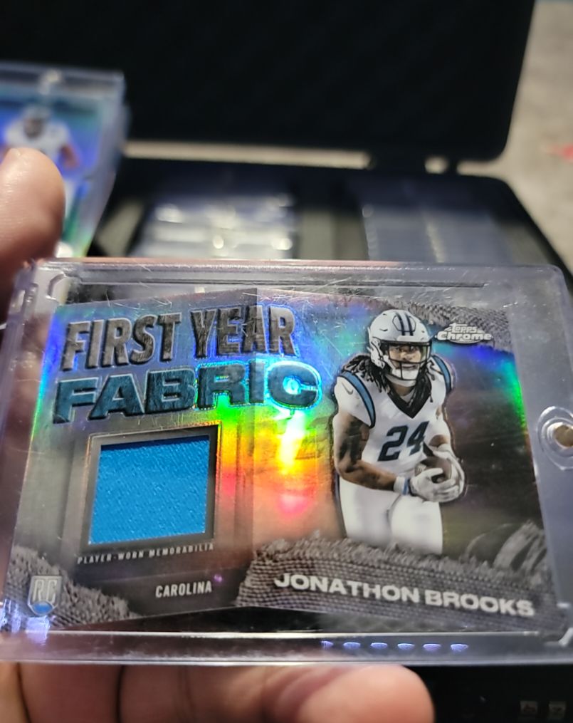 2024 Topps Chrome First Year Fabric #FYF-JB Jonathon Brooks — front