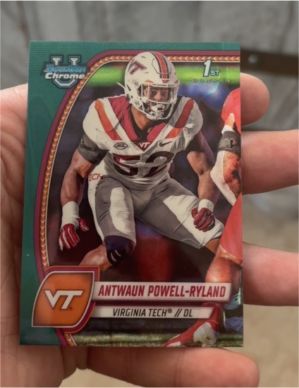 2024 Bowman Chrome University #15 Antwaun Powell-Ryland — front