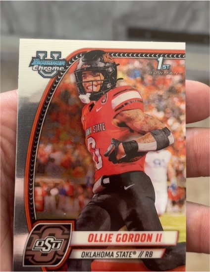 2024 Bowman University Chrome #197 Ollie Gordon II — front