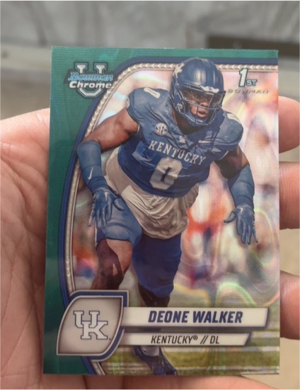 2024 Bowman University Chrome #57 Deone Walker — front