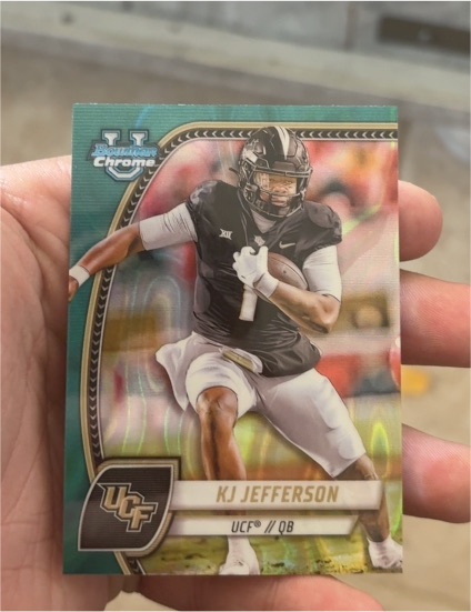 2024 Bowman University Chrome #116 KJ Jefferson — front
