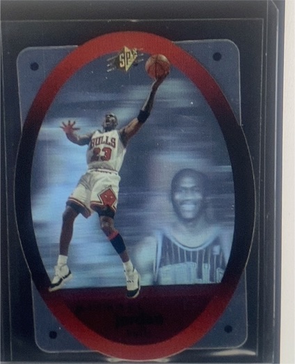 1996 Upper Deck SPx Die-Cut #8 Michael Jordan — front