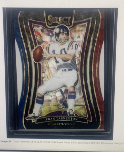 2024 Panini Select Suite Level Prizm #338 Fran Tarkenton — front