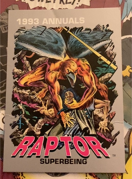 1993 Marvel Annuals #21 Raptor Superbeing — front