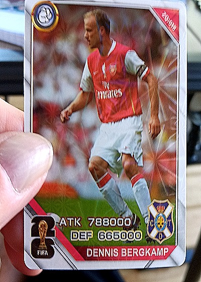 2018 Panini Soccer Dennis Bergkamp — front