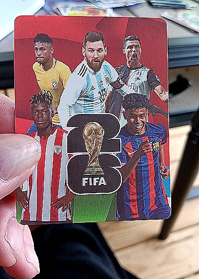 2022 FIFA World Cup Soccer Card Lionel Messi — back