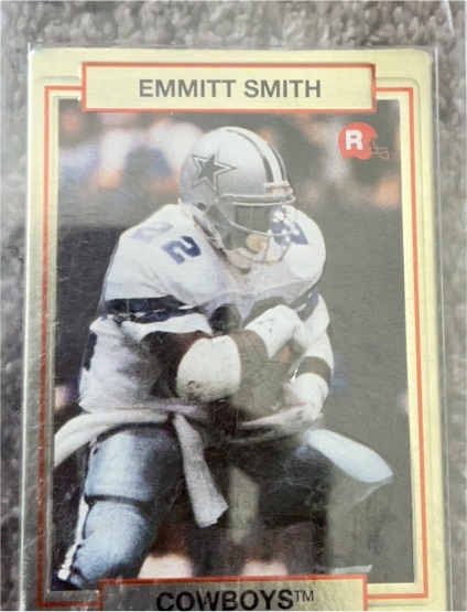 1990 Action Packed #34 Emmitt Smith Rookie Card — front