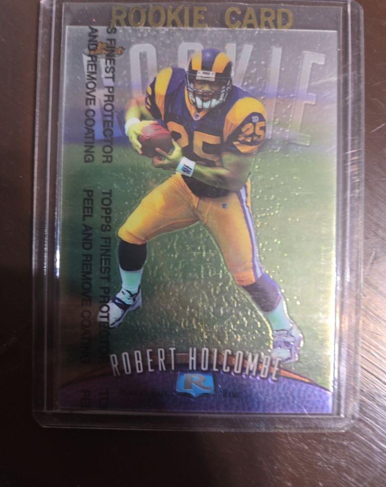 1998 Topps Finest Rookie Card Robert Holcombe — front