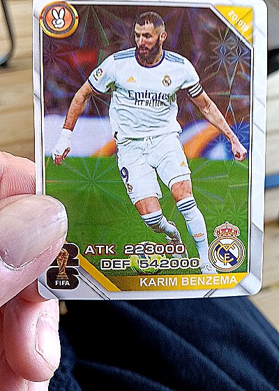 2022 Panini Soccer Karim Benzema Real Madrid — front