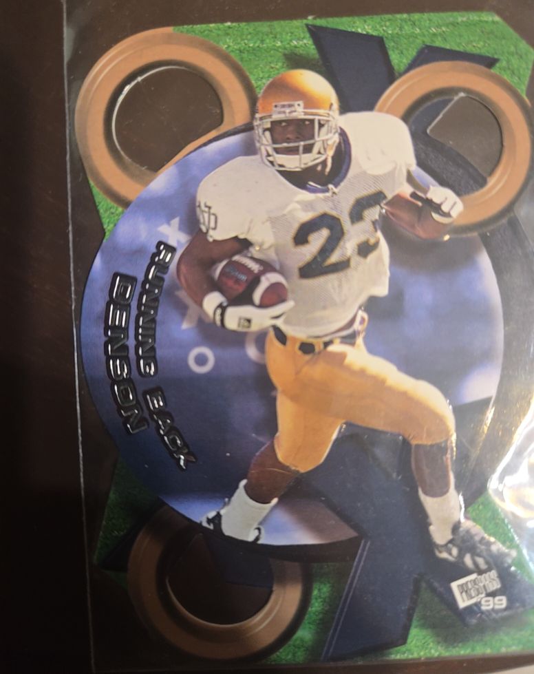 1999 Press Pass #XO19 Autry Denson X's and O's — front