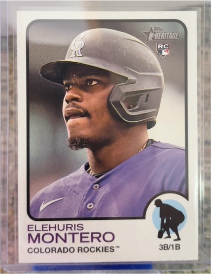 2022 Topps Heritage #585 Elehuris Montero — front