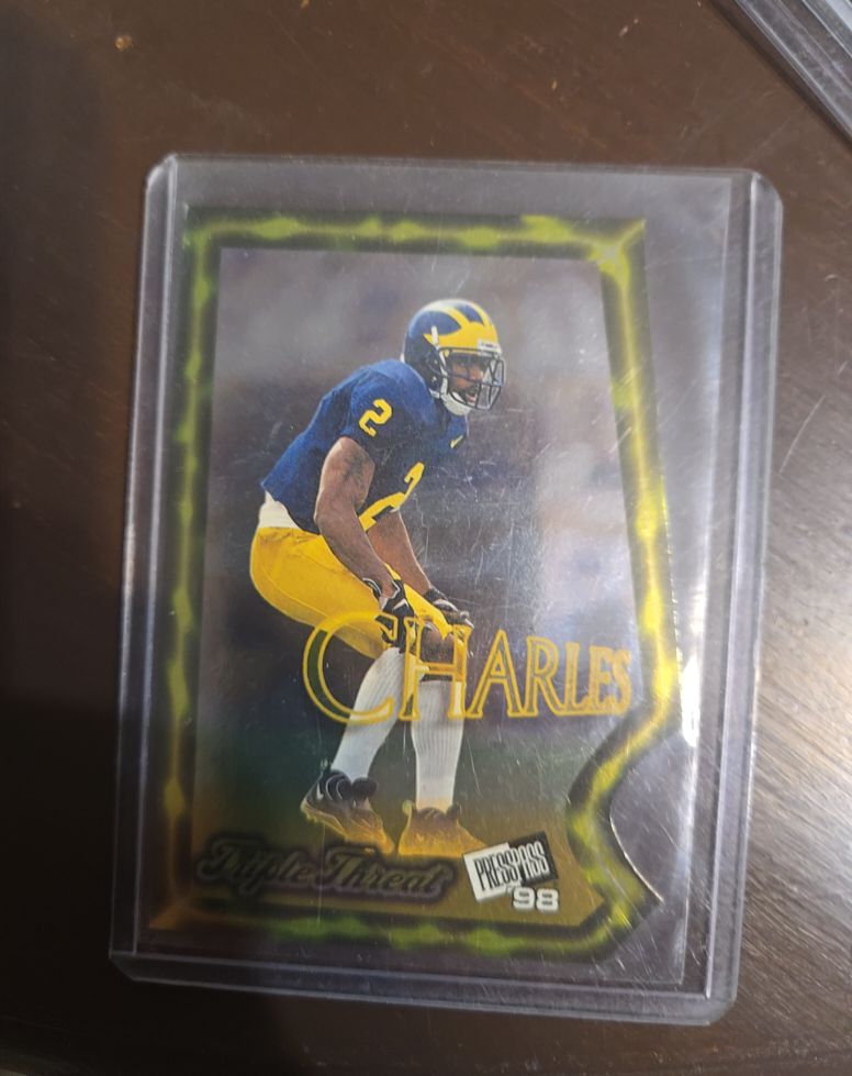 1998 Press Pass Triple Threat #TT7 Charles Woodson — front