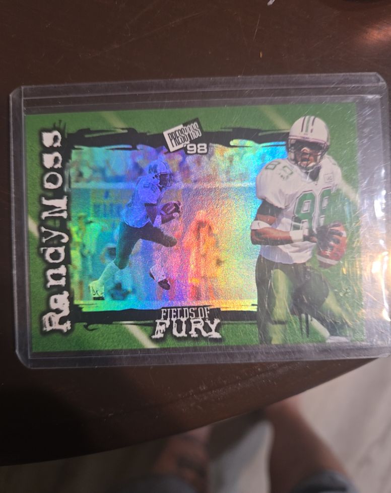 1998 Press Pass Fields Of Fury #FF 4 Randy Moss — front