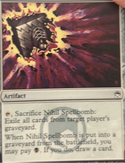 2010 Magic: The Gathering Scars of Mirrodin #187 Nihil Spellbomb — front