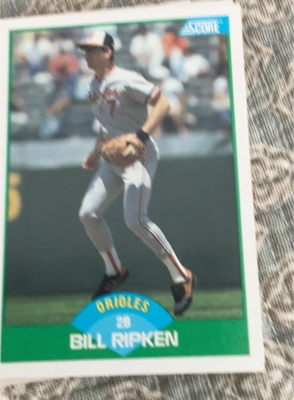 1989 Score #18 Bill Ripken Baltimore Orioles — front