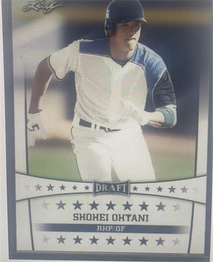 2018 Leaf Draft #ST-01 Shohei Ohtani — front