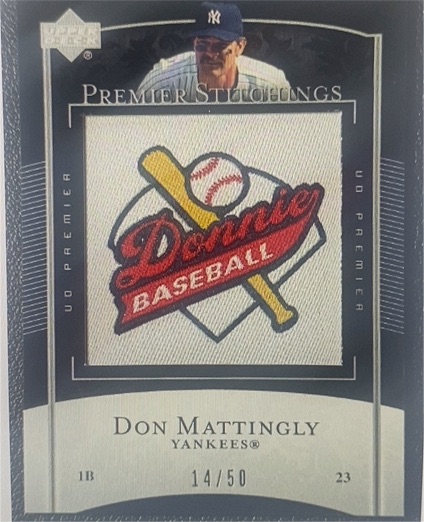 2007 Upper Deck Premier Stitchings #23 Don Mattingly — front