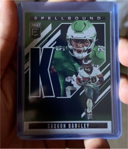2025 Panini Donruss Elite Spellbound #4 Saquon Barkley — front