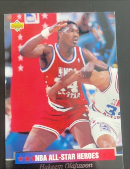 1992-93 Upper Deck NBA All-Stars #19 Hakeem Olajuwon — front