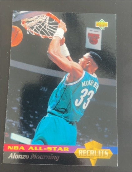 1992-93 Upper Deck NBA All-Stars #32 Alonzo Mourning — front